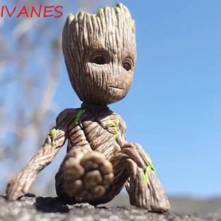 Ivanes ตุ๊กตาฟิกเกอร์ Groot Tree Groot Tree Man Groot 6 ซม. ของเล่นสําหรับเด็ก