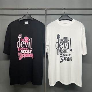 vetements T-shirt VTM 20SS New Little Devil Printed LettersLogoLoose Short Sleeve VET Men and Women T-shirt