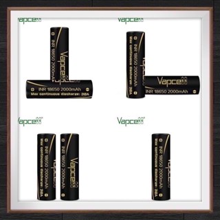 (เเท้100%) ถ่านชาร์จ Vapcell ดำ 2000mAh 38Aแรงสุด+ รางชาร์จ Vapcell Q2+ปลอกถ่าน1คู่ (ถ่าน 2 ก้อนแถมฟรีกระเป๋า) ถ่าน