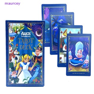 maurcey Alice in Wonderland Tarot Deck Card Prophecy Fate Divination Deck Family Party Board Game Fortune Telling Game Beginners Cards TH