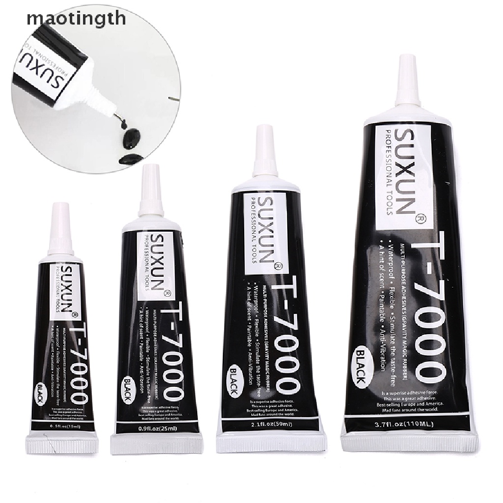 【MTTH】ชุดกาวอีพ็อกซี่ T7000 สีดํา สําหรับซีลหน้าจอโทรศัพท์มือถือ DIY