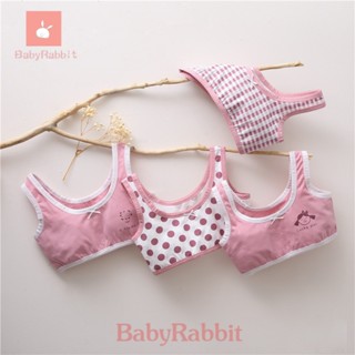 [BAbyRAbbit] ใหม่ ชุดชั้นใน เสื้อกล้าม ผ้าฝ้ายแท้ สไตล์ฤดูร้อน สําหรับเด็กผู้หญิง 2023