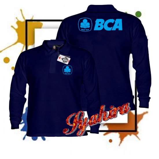 BCA เสื้อโปโลแขนยาวคุณภาพพรีเมี่ยมคอปกสําหรับผู้ใหญ่ชายและหญิง