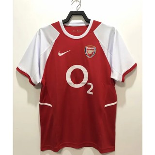 เสื้อกีฬาแขนสั้น ลายทีมชาติฟุตบอล Arsenal 02-03 สไตล์วินเทจ