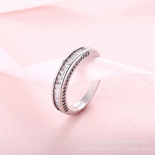 [ZX &amp; Ring] แหวนเพชร แบบเต็ม แฟชั่นเรียบง่าย ไฮเอนด์ สําหรับผู้หญิง