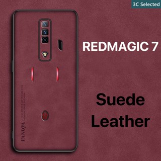 หนังกลับ เคส REDMAGIC 7 7S 8 Pro Plus Case สัมผัสสบาย ป้องกันลายนิ้วมือ ปุ่มกดกันกระแทก ป้องกันกล้อง ป้องกันหน้าจอ กันกระแทกขอบ TPU นุ่ม 7pro 8pro