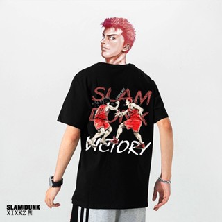 S-5XL Pure Cotton Slam Dunk t-Shirt Xiangbei National Competition Training Suit Sakuragi Flower Road Rukawa Kaede High F