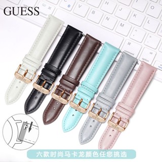 Guess สายนาฬิกาข้อมือ หนังวัวแท้ W65006L G76049L หัวเข็มขัด 20 มม. สําหรับผู้ชาย และผู้หญิง