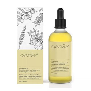 Carvenchy 60ML Thirive Hair Oil Essential Oil For Hair Growth 100% Natural Nourishes Hair