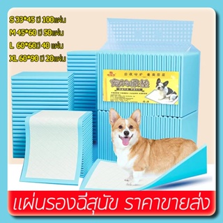 🐕🐈แผ่นรองฉี่สุนัข แผ่นรองฉี่สำหรับสัตว์เลี้ยง ผิวสัมผัสดี ซึมซับไว ดูดซึมเร็ว แผ่นรองฉี่ แผ่นรองฉี่แมวสุนัข