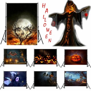 ขายดี ภาพพื้นหลัง พร็อพถ่ายรูป Happy Halloween สําหรับตกแต่งบ้าน