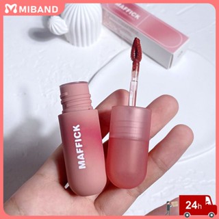 พร้อมสต็อก Maffick Lip Mud Matte Velvet Non-Stick Cup Non-Pull Dry Lip Glaze