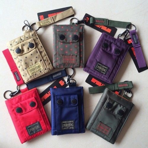 Yoshida PORTER Japan Design Head Porter Short Wallet Velcro + Button Design 9075