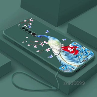 เคสซิลิโคนนิ่ม ลายนกยูง สําหรับ redmi note 7 pro note 7 note 8 pro note 8 redmi note 9 redmi note 9s note 9 pro