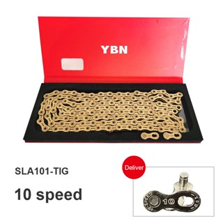 Ybn โซ่จักรยาน 10 ความเร็ว SLA101TIG เคลือบไม่ติด สําหรับระบบ Shimano SRAM Campanolo