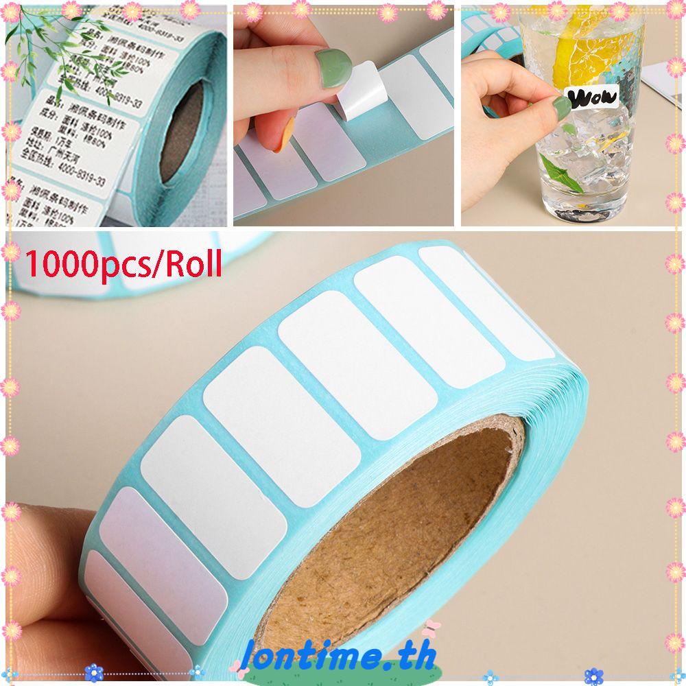 Lontime สติ๊กเกอร์ป้ายฉลากกันน้ํา 1000 ชิ้น / ม้วน