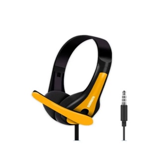 หูฟัง GEAR MASTER GMH-009 YELLOW Gaming Headphone รับประกัน 1ปี