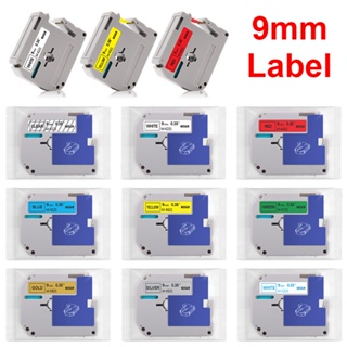 เทปฉลาก MK MK231 MK-231 MK 231 MK131 MK221 MK121 MK631 MK621 ขนาด 9 มม. 12 มม. สําหรับเครื่องทําฉลาก Brother P-Touch PT-80 PT-70 PT-65 PT-45 PT55 PT-95