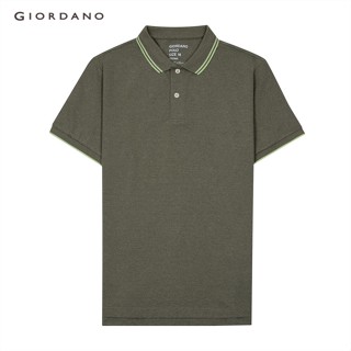 GIORDANO เสื้อโปโลผู้ชาย Mens Plain Polo 01011018