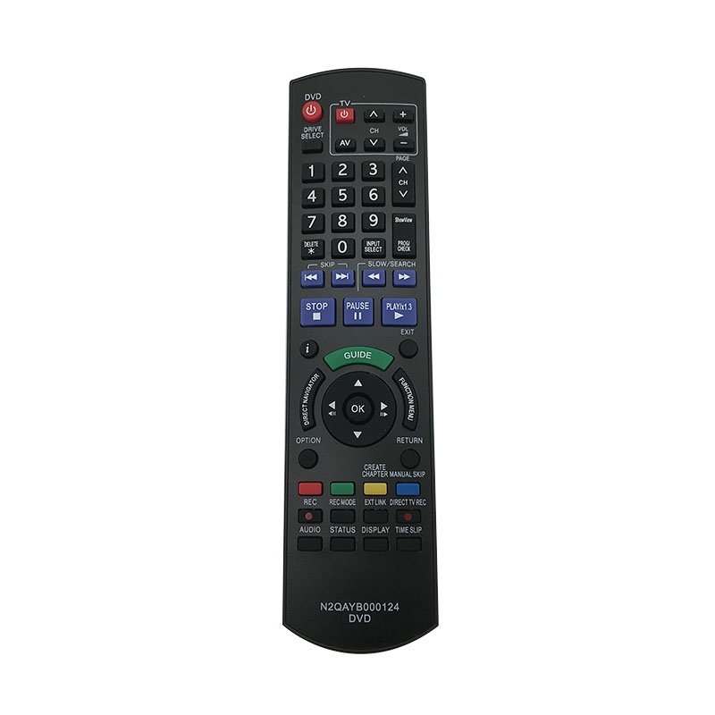 รีโมทคอนโทรลทดแทนสําหรับ N2QAYB000124 สําหรับ Panasonic N2QAYB000125 DMR-EH57 DMR-EH58 DMR-EH67 DMR-