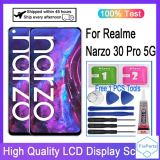 อะไหล่หน้าจอสัมผัส LCD แบบเปลี่ยน สําหรับ Realme Narzo 30 Pro 5G RMX2117