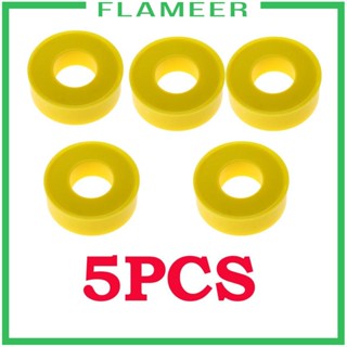 [Flameer] เทปพันท่อแก๊ส PTFE สีเหลือง ยาว 12 เมตร กว้าง 1.2 มม. 5 ม้วน