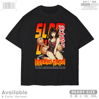 S-5XL Anime T-Shirt HARUKO AKAGI Slam Dunk Shohoku - Japanese Manga Character Distro Shirt x 9572 Kisetsu Tshirt 1.1.23_