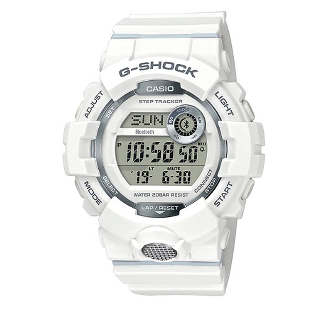 CASIO G-SHOCK นาฬิกาข้อมือ นาฬิกากันน้ำ นาฬิกาของแท้ ประกันศูนย์ CMG 1 ปี รุ่น GBD-800-7 นาฬิกาสีขาว