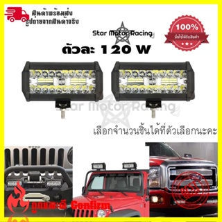 ไฟสปอร์ตไลท์รถยนต์LED Spotlightไฟหน้ารถยนต์12-24Vไฟตัดหมอก/ไฟส่องสว่างหน้ารถ/ไฟออฟโรด120W(0301)