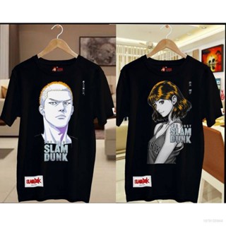 เสื้อยืดแขนสั้น พิมพ์ลายกราฟฟิค Jason SLAM DUNK Shohoku Hanamichi Kaede แฟชั่นคู่รัก สําหรับผู้ชาย และผู้หญิง