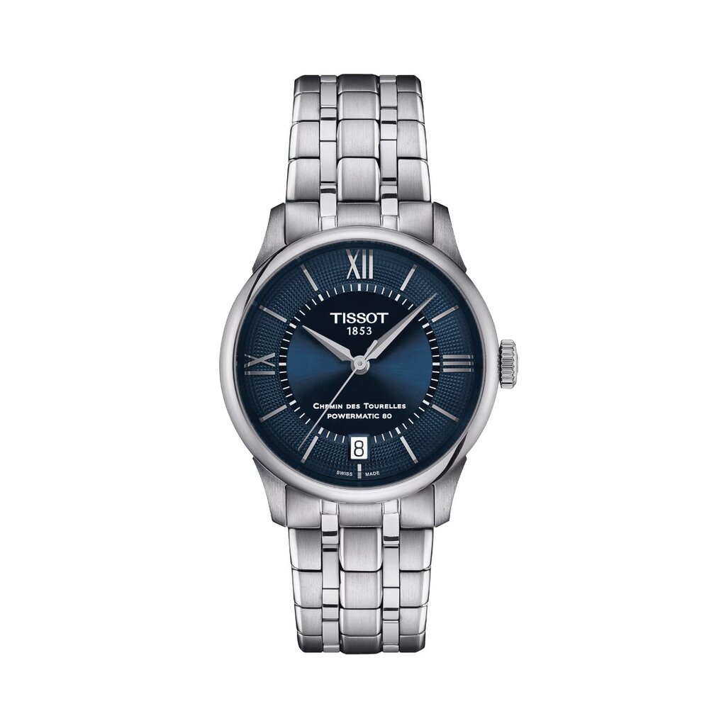(ประกันศูนย์ 2 ปี) TISSOT CHEMIN DES TOURELLES POWERMATIC 80 34MM (น้ำเงิน) T139.207.11.048.00
