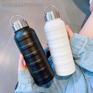 Home&amp;Gardening ถ้วยฉนวนพร้อมที่จับ 750ml ขวดน้ำสแตนเลสแบบพกพาสำหรับนักเรียนสำหรับกิจกรรมกลางแจ้ง