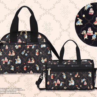 Lux Bao Peter Rabbit Co-Branded กระเป๋าถือ ผ้าไนล่อน พิมพ์ลายการ์ตูน เข้ากับทุกการแต่งกาย สําหรับผู้หญิง U230