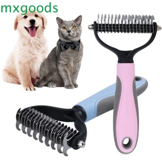 MXGOODS Open Knot Cat Deshedding Brush Hair Shedding Dog Fur Trimming Hair Removal Comb Pet Grooming Products Professional Grooming Tool Pet Supplies Grooming Slicker Brush Dog Cat Pet Comb/Multicolor