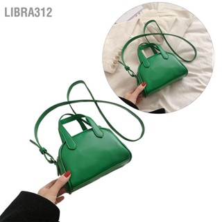 Libra312 กระเป๋า Messenger กระเป๋าหนัง PU ความจุขนาดใหญ่สีบริสุทธิ์กระเป๋า ปรับนุ่มสำหรับผู้หญิงสาว