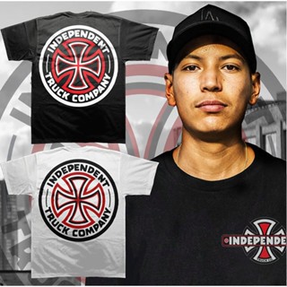 เสื้อยืดแขนสั้น ผ้าฝ้าย 100% พิมพ์ลาย Independent Trucks สไตล์ฮิปฮอป คลาสสิก