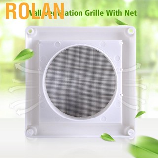 Rolan 1PC Plastic Air Vent Grille Cover 3 Flaps Wall Duct Ventilation Grill With Net New