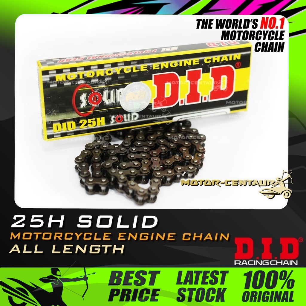 RANTAI ENJIN DID KICK STARTER,ENGINE,TIMING CHAIN 25H SOLID 62L 82L 84L 88L 90L HONDA WAVE,DREAM,DAS