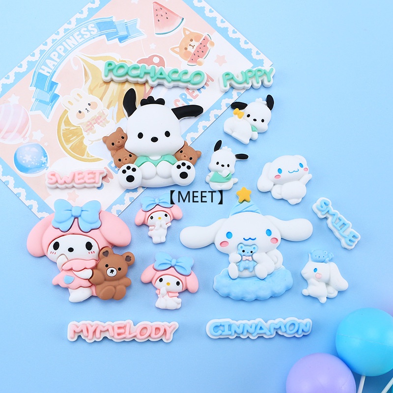 【MEET】5 ชิ้น / แพ็ค การ์ตูนสัตว์ ขนาดใหญ่ น่ารัก DIY กาวครีม เคสโทรศัพท์ ข้อเสนอแพ็คเกจ