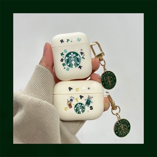 [Case Pro 2nd] เคส TPU นิ่ม เนื้อแมตต์ ลาย Starbucks สําหรับ AirPods Pro Pro2 Gen1/2 3