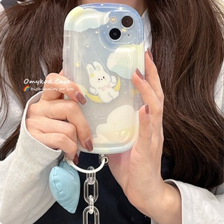 🌈Ready Stock 🏆Compatible for Samsung A14 A13 A12 A04S A03S A52 A51 A71 A50 A34 5G A30S A22 A32 A23 A54 A02S A11 Phone Case Lovely Cloud Rabbit TPU Back Cover -3.2 Hot