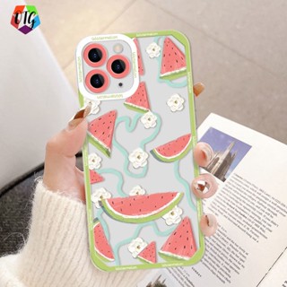 โปร่งใส อ่อน เคสโทรศัพท์ สำหรับไอโฟน 11 14 12 13 pro max 7 8 14 plus X XS Max XR SE2020 แตงโมฤดูร้อน กรณี