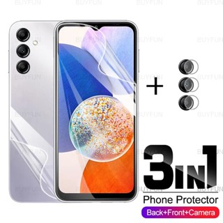 3in1 Front Back Soft Hydrogel Film Screen Protector + lens film For Samsung Galaxy A54 A14 A04 A04s 4G 5G