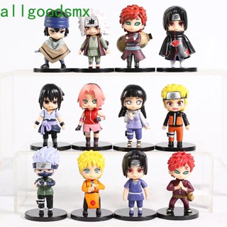 Allgoods ฟิกเกอร์พีวีซี Naruto 7 ซม . 6 ชิ้น / ล็อต