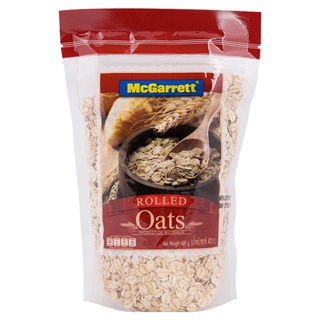 McGarrett oats แม็กกาแรต แผ่นข้าวโอ๊ตอบ ขนาด 400 กรัม (เกล็ดข้าวโอ๊ตชนิดแผ่น)