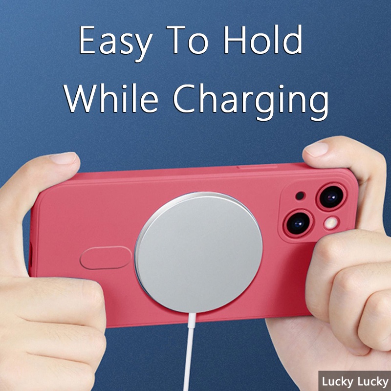 เคส Samsung S24 Ultra S24 FE Plus ซิลิโคนแม่เหล็กรองรับการชาร์จไร้สายนุ่มกันกระแทกฝาครอบเต็มกล้องฟรีเชือกเส้นเล็กปกเชือกสายกันกระแทก - รูปที่ 7