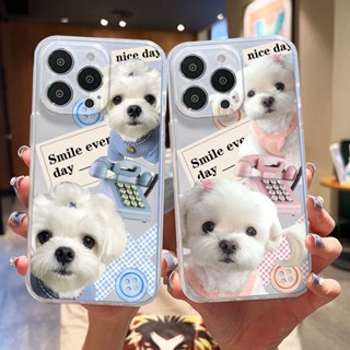 เคสโทรศัพท์สุนัขน่ารัก การ์ตูนกรณีโทรศัพท์ซิลิโคนใส compatible for เคสไอโฟน11 เคสไอโฟน 12 เคสไอโฟน 13 เคสไอโฟน 13 promax เคสไอโฟน 7plus เคสไอโฟน 14 14plus เคสไอโฟน 14promax