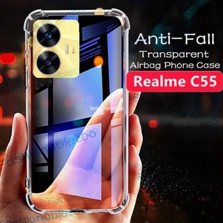 เคสโทรศัพท์มือถือ ซิลิโคน ป้องกันเลนส์กล้อง กันกระแทก สี่มุม สําหรับ Realme C55 Nfc C 55 RealmeC55