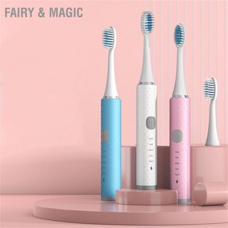 Fairy&amp;Magic แปรงสีฟันไฟฟ้าอัลตราโซนิกพร้อมขนแปรงนุ่ม