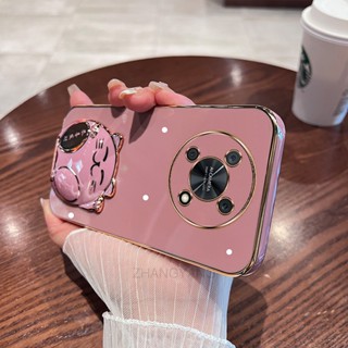 เคสโทรศัพท์มือถือ TPU นิ่ม ขอบตรง ลายแมวน่ารัก 3D สําหรับ Huawei nova y90